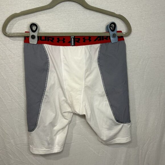 Under Armour Baseball Compression Girdle Shorts Size Youth Large Heat Gear - Picture 3 of 5